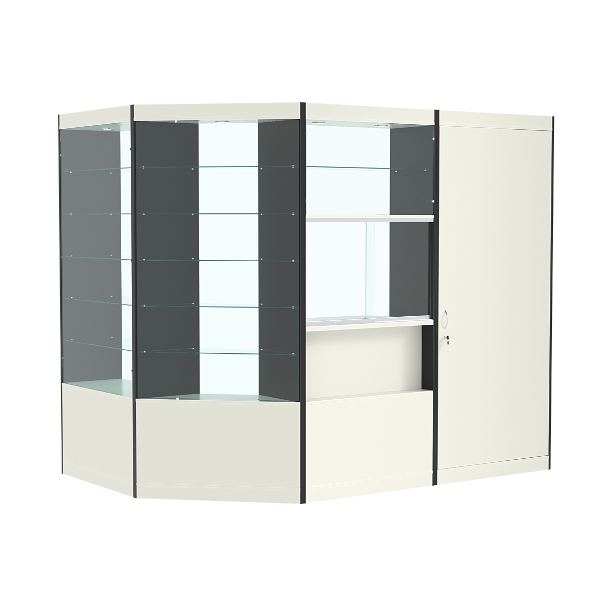 Павильон №7 из ДСП (3, 79 кв. м) Белый и Черный