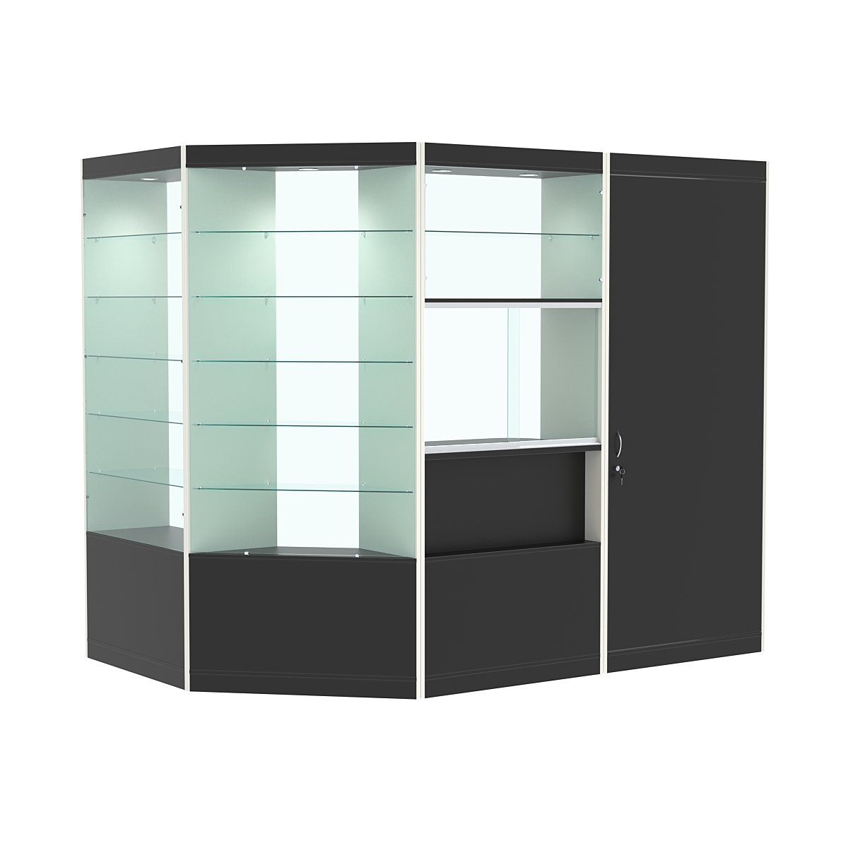 Павильон №7 из ДСП (3, 79 кв. м) Черный и Белый