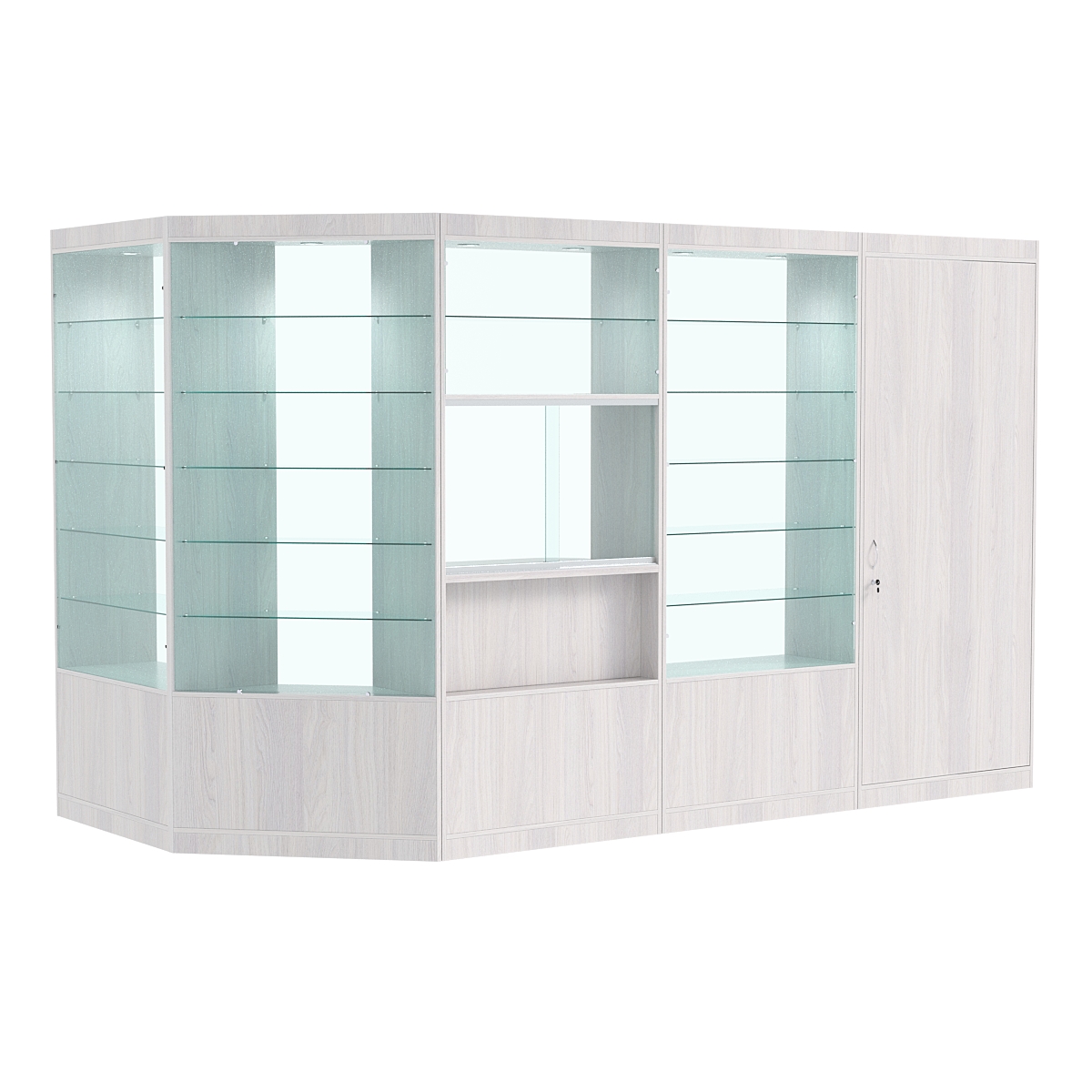 Павильон №8 из ДСП (5, 19 кв. м) Ясень Анкор светлый