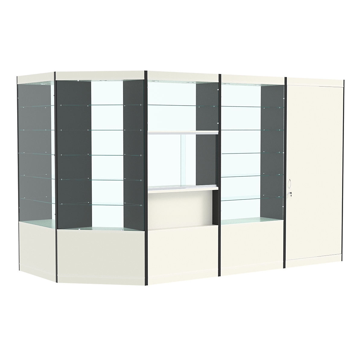 Павильон №8 из ДСП (5, 19 кв. м) Белый и Черный