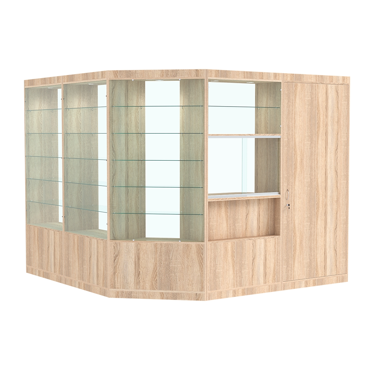 Павильон №10 из ДСП (6 кв. м) Дуб Сонома