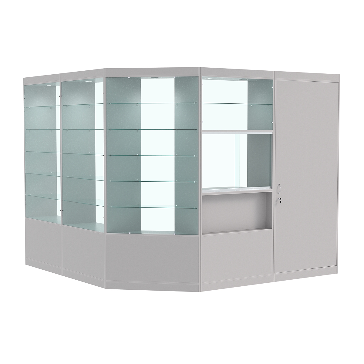 Павильон №10 из ДСП (6 кв. м) Серый