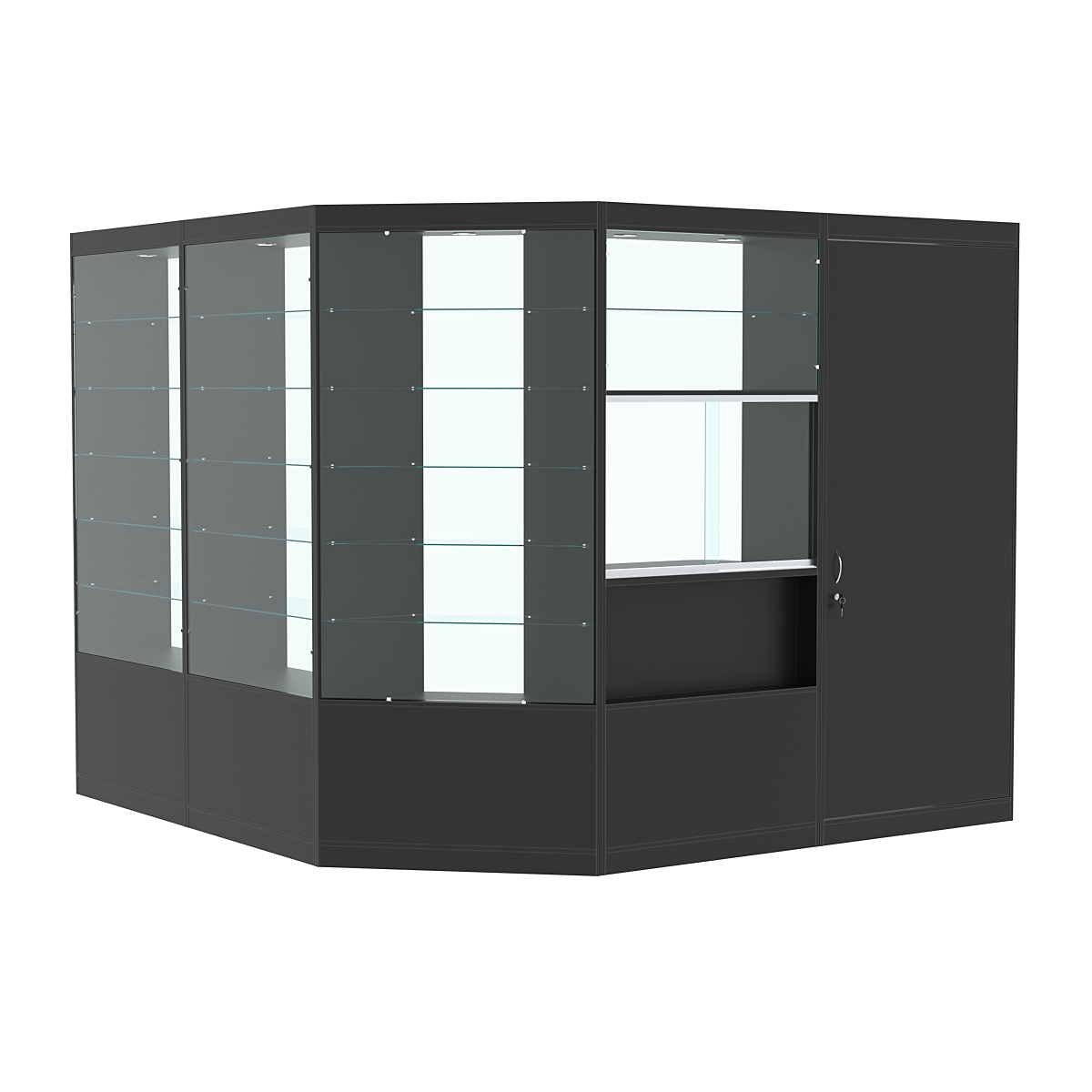 Павильон №10 из ДСП (6 кв. м) Черный