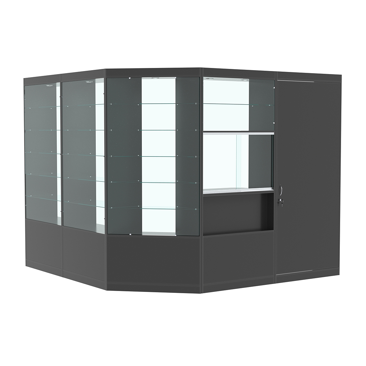 Павильон №10 из ДСП (6 кв. м) Антрацит