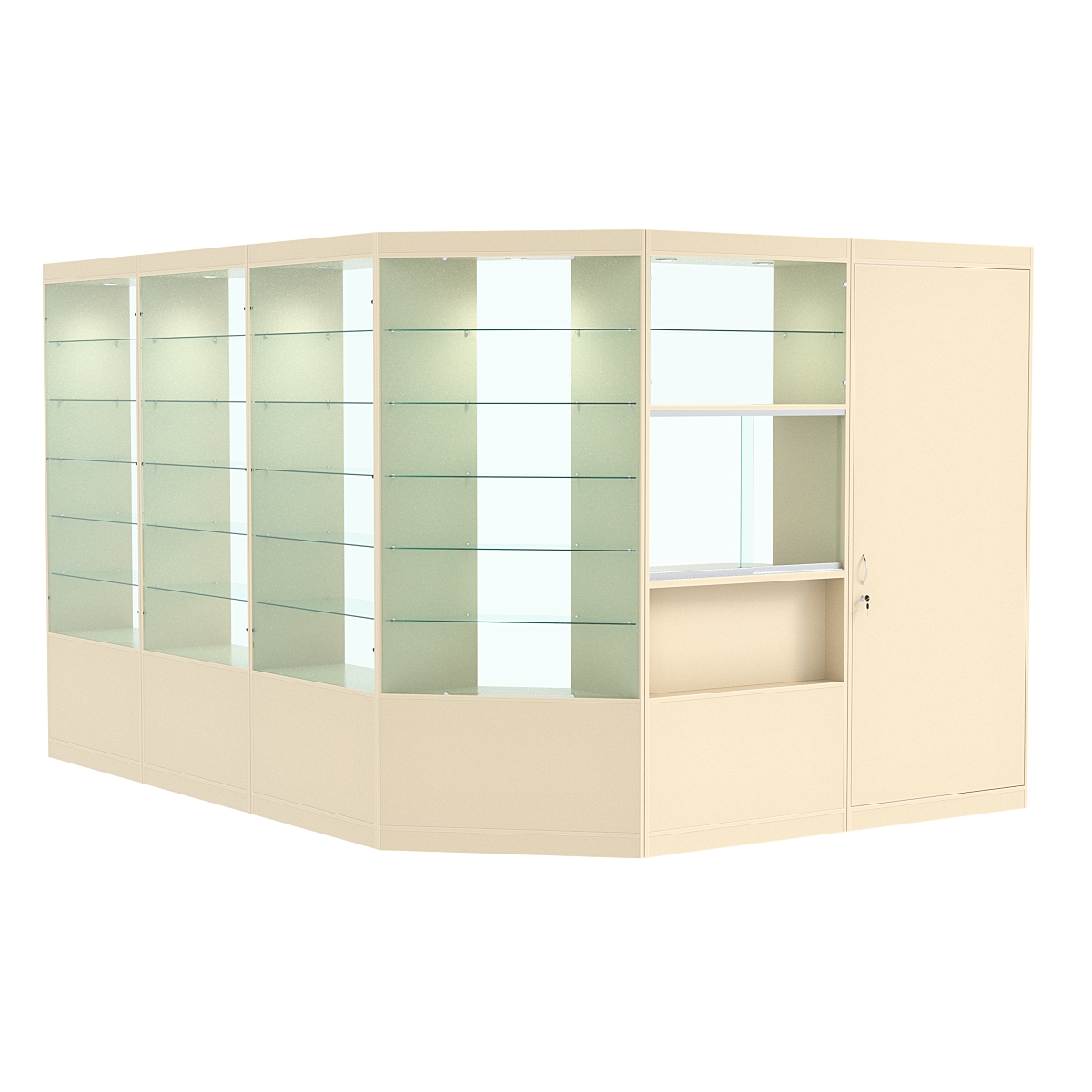 Павильон №11 из ДСП (11, 22 кв. м) Крем Вайс