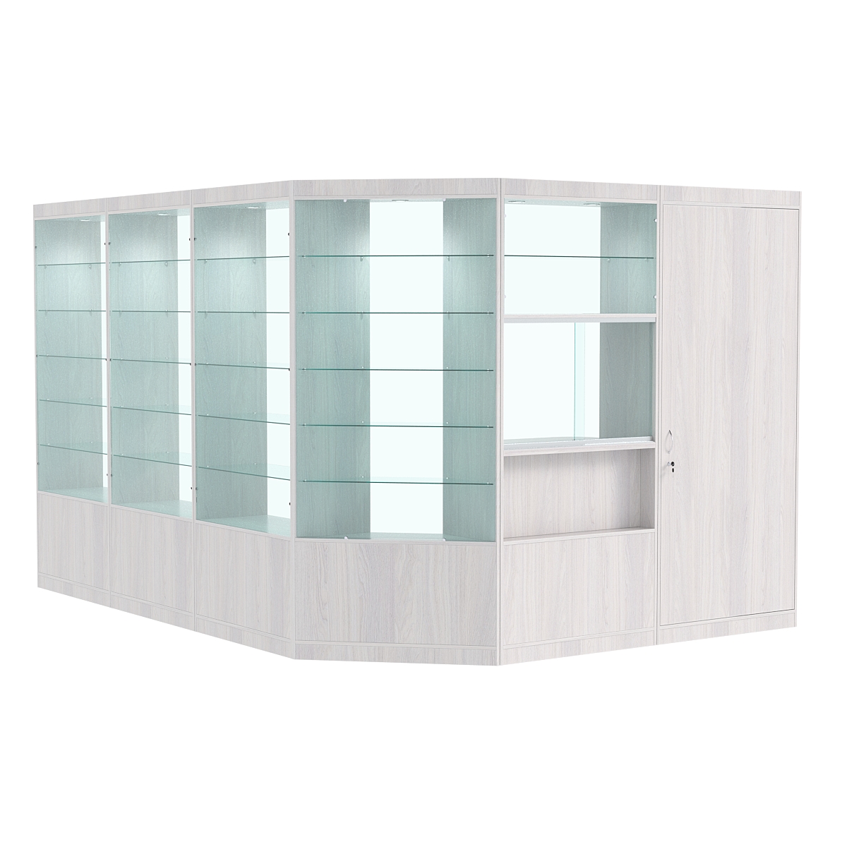 Павильон №11 из ДСП (11, 22 кв. м) Ясень Анкор светлый