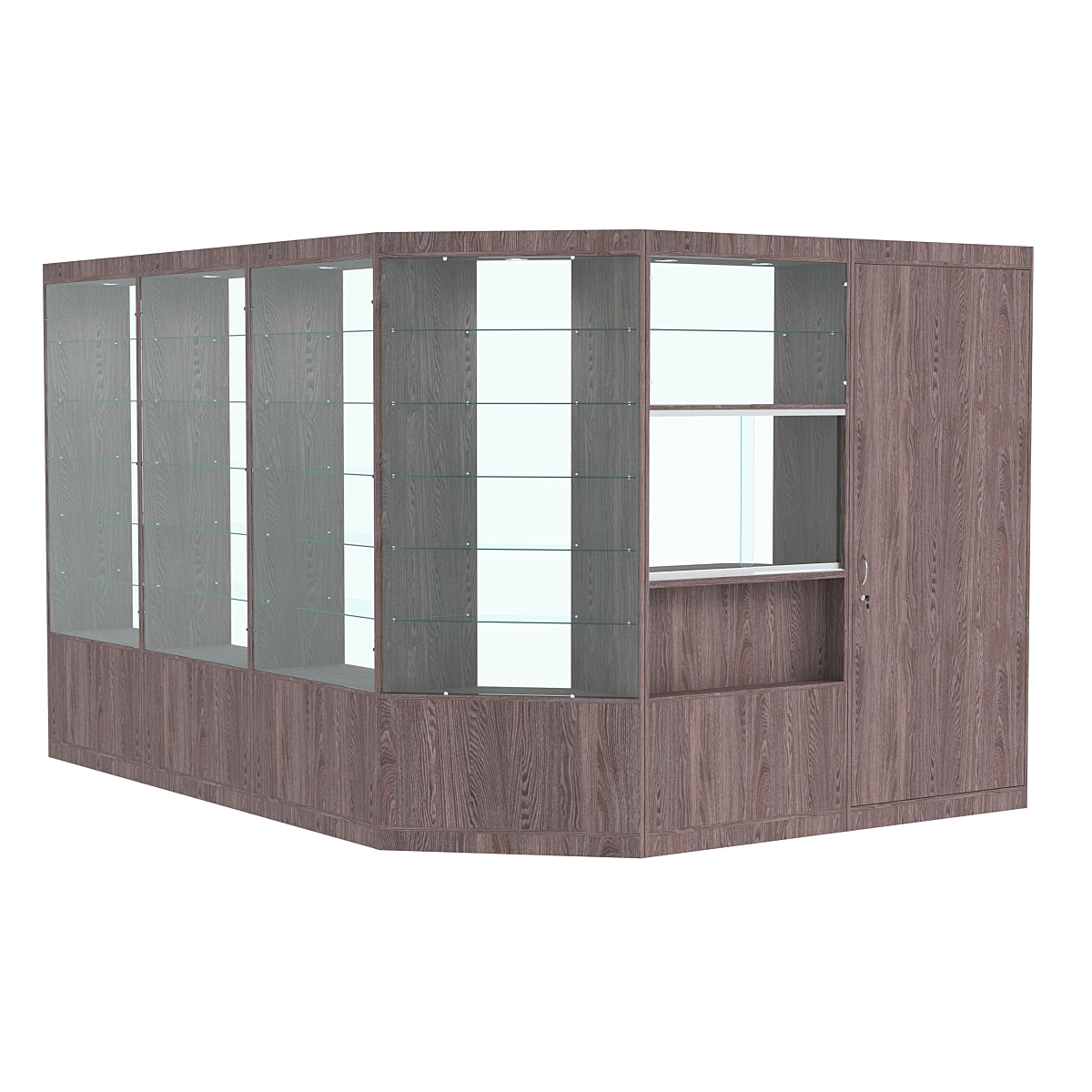 Павильон №11 из ДСП (11, 22 кв. м) Ясень Анкор темный