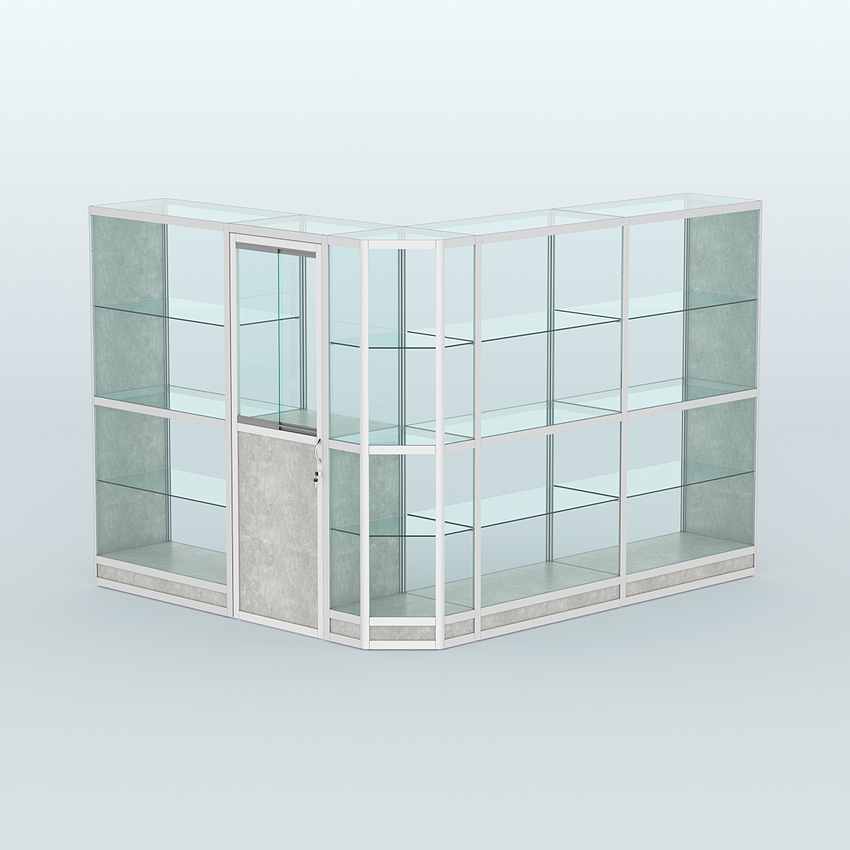 Павильон из профиля угловой №3г (5,5 кв.м) Метрополитан Грей