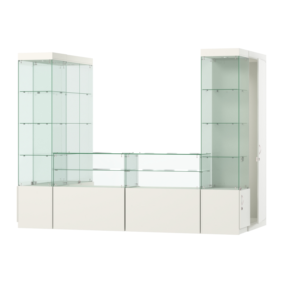 Павильон ИСТРА пристенный №5а (3, 64 кв.м) Белый