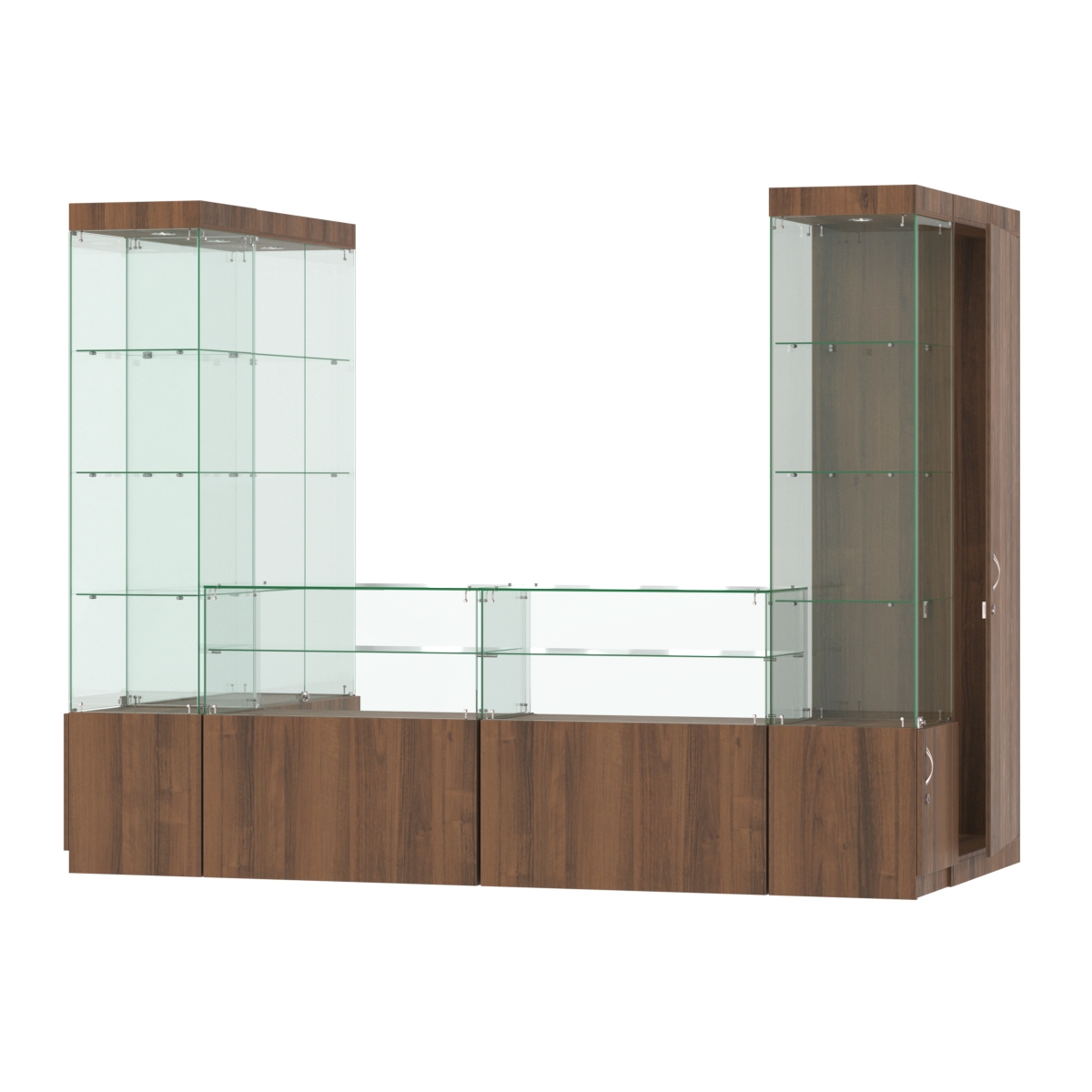 Павильон ИСТРА пристенный №5а (3, 64 кв.м) Орех