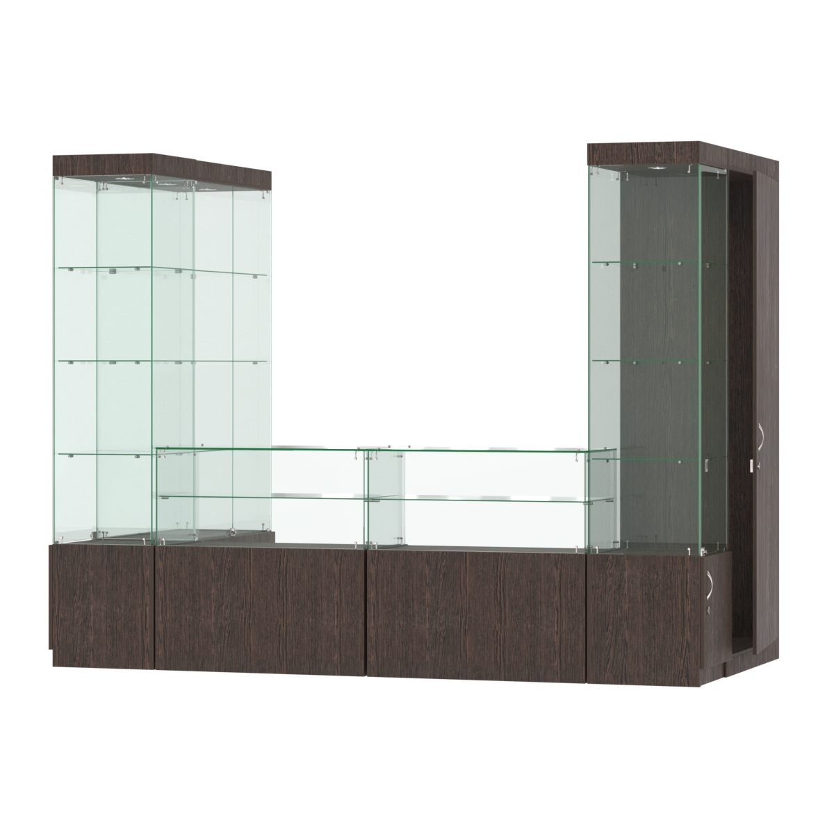 Павильон ИСТРА пристенный №5а (3, 64 кв.м) Дуб Венге