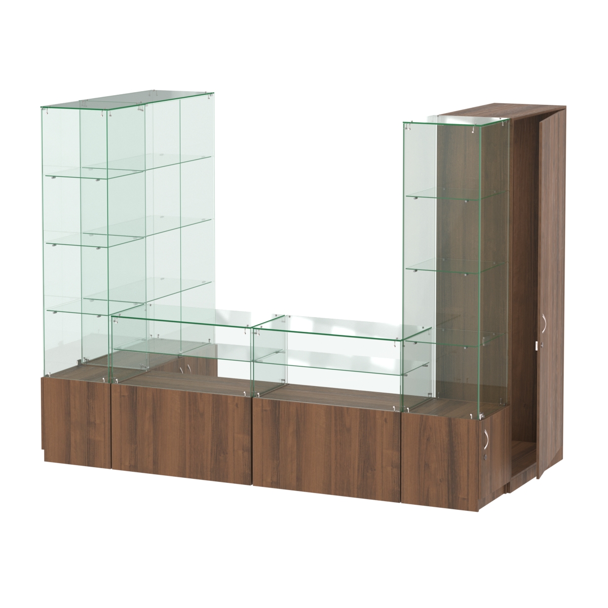 Павильон ИСТРА пристенный №5б (3, 64 кв.м) Орех