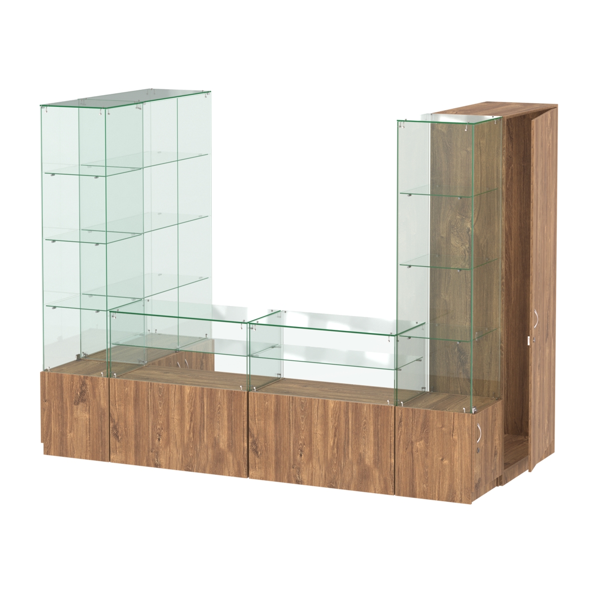 Павильон ИСТРА пристенный №5б (3, 64 кв.м) Дуб Канзас коричневый