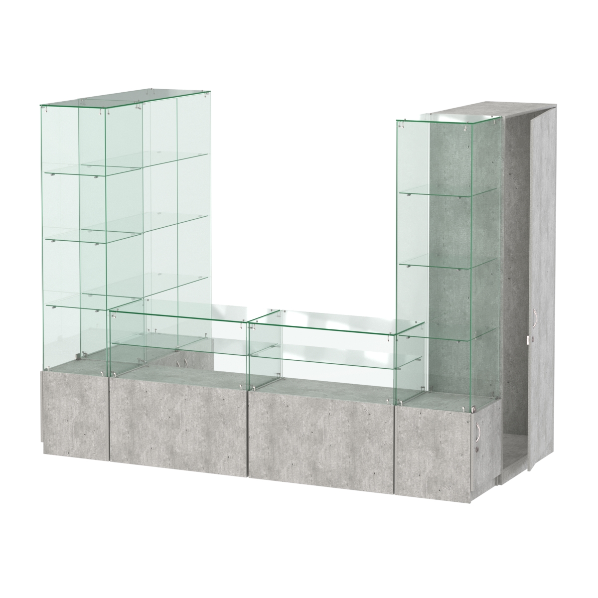 Павильон ИСТРА пристенный №5б (3, 64 кв.м) Метрополитан Грей