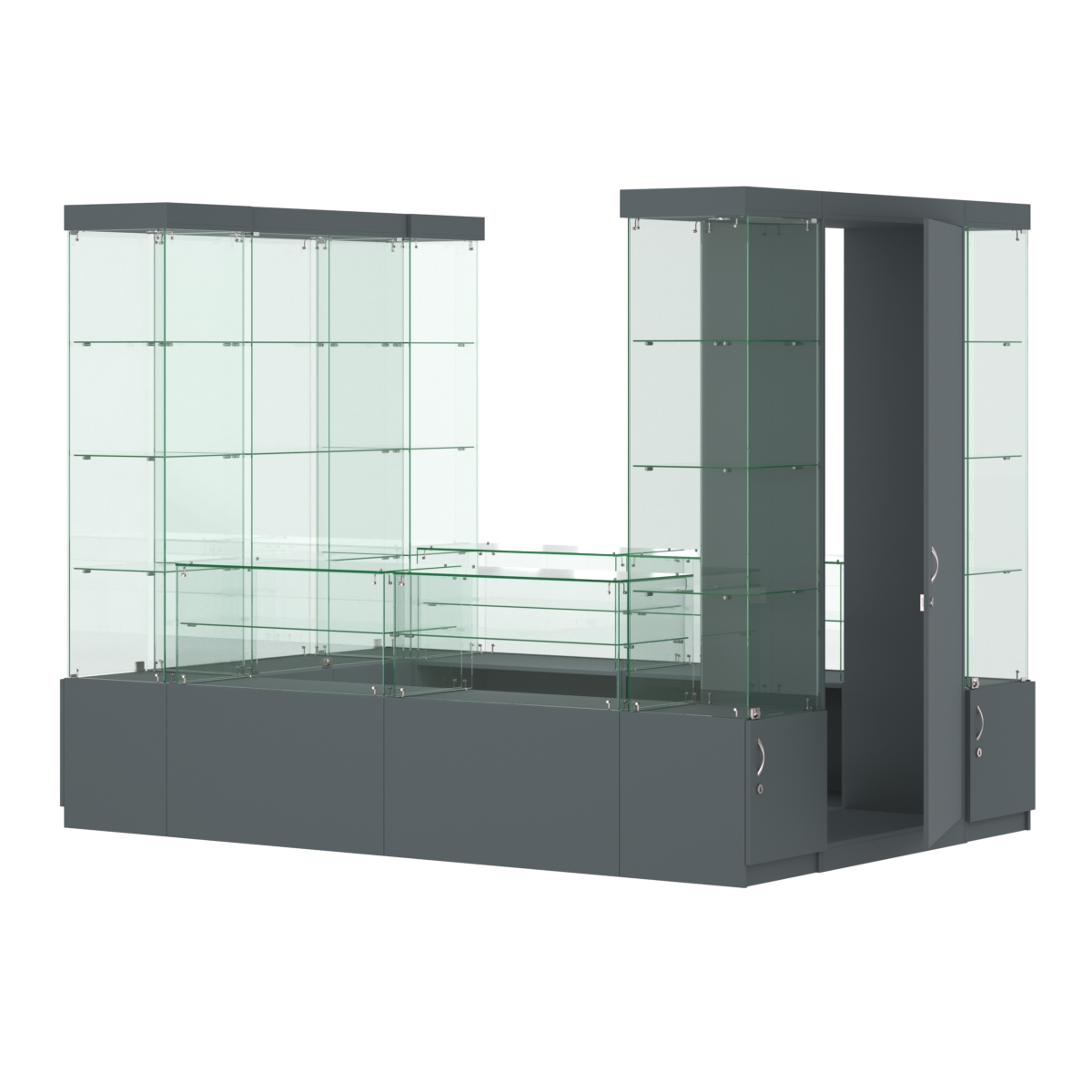 Павильон ИСТРА островной №7а (4, 86 кв.м) Темно-Серый