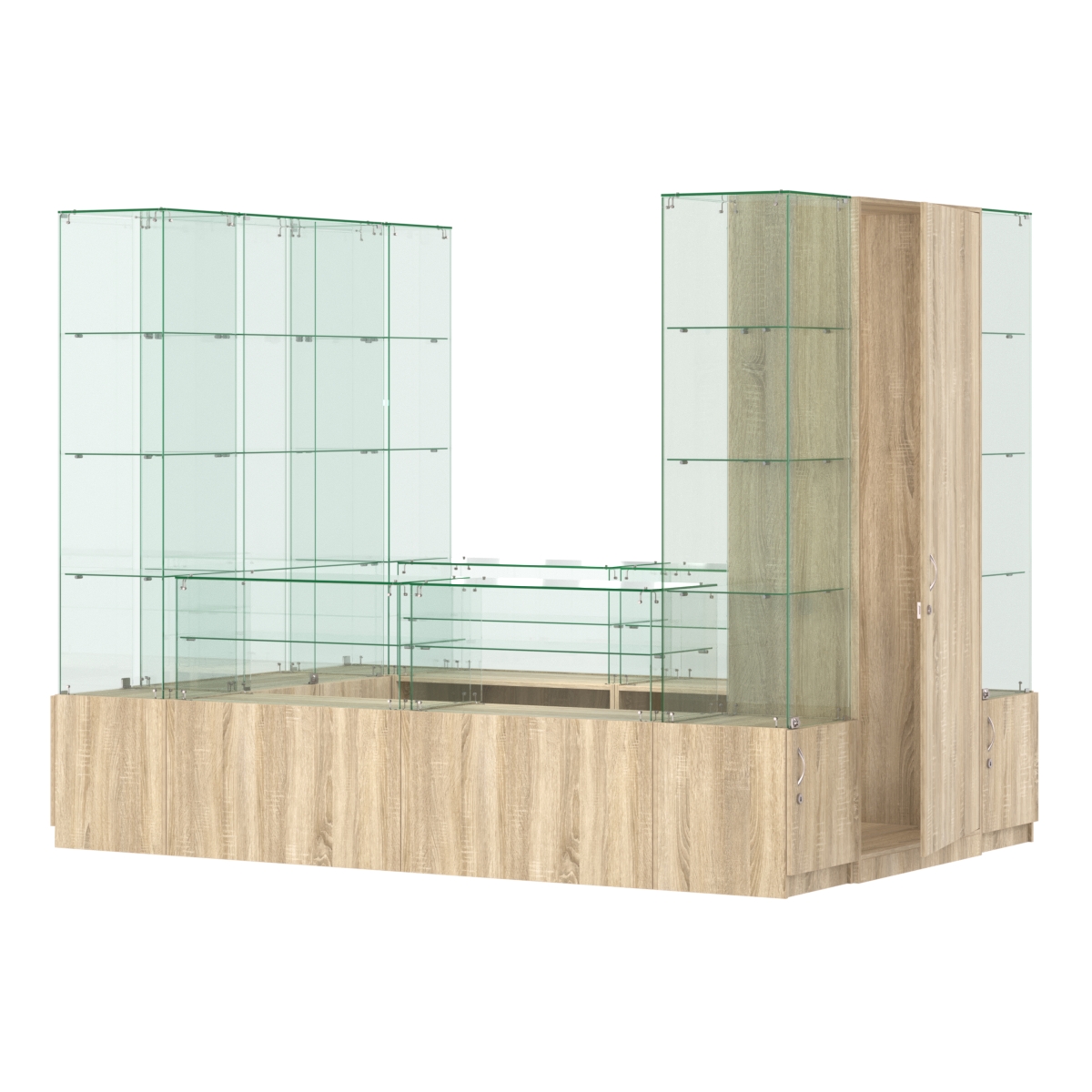 Павильон ИСТРА островной №7б (4, 86 кв.м) Дуб сонома