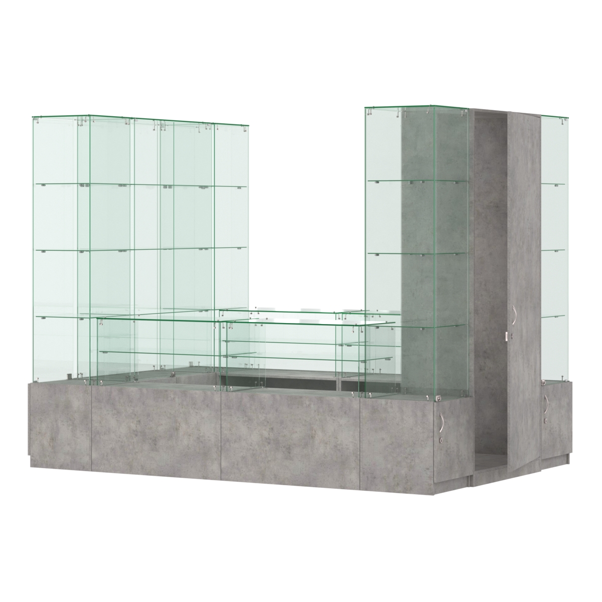 Павильон ИСТРА островной №7б (4, 86 кв.м) Бетон Чикаго светло-серый F186 ST9