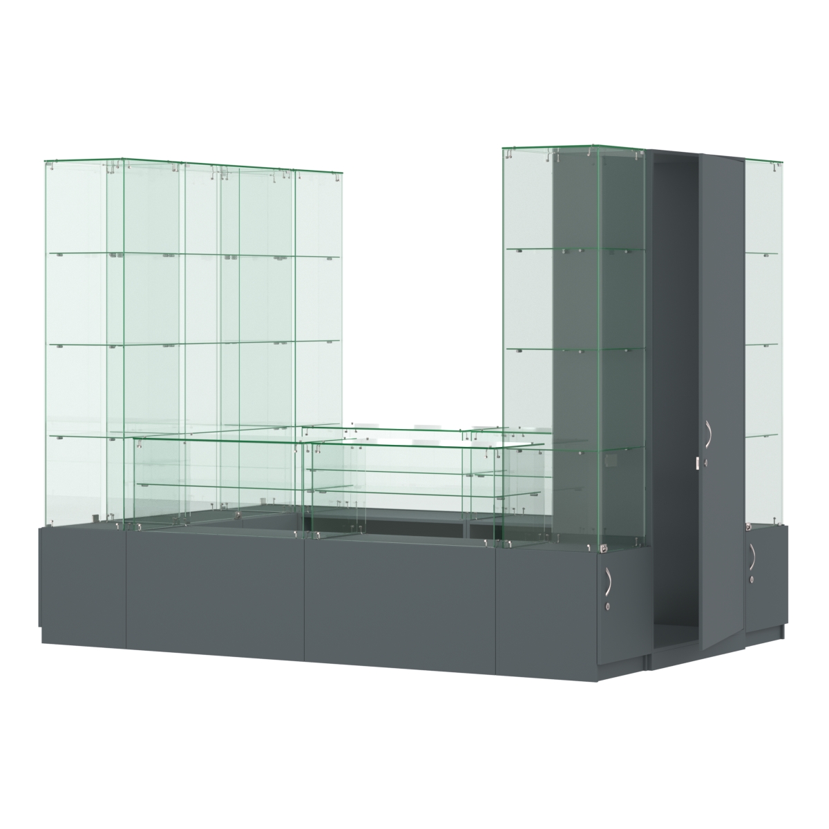 Павильон ИСТРА островной №7б (4, 86 кв.м) Темно-Серый