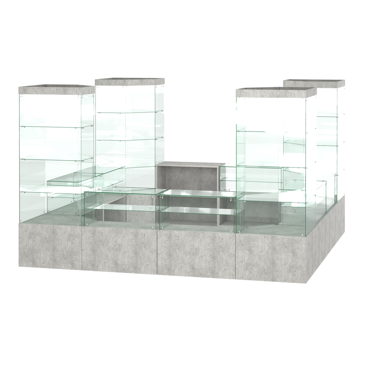 Павильон ИСТРА островной №2а (11, 35 кв.м) Метрополитан Грей