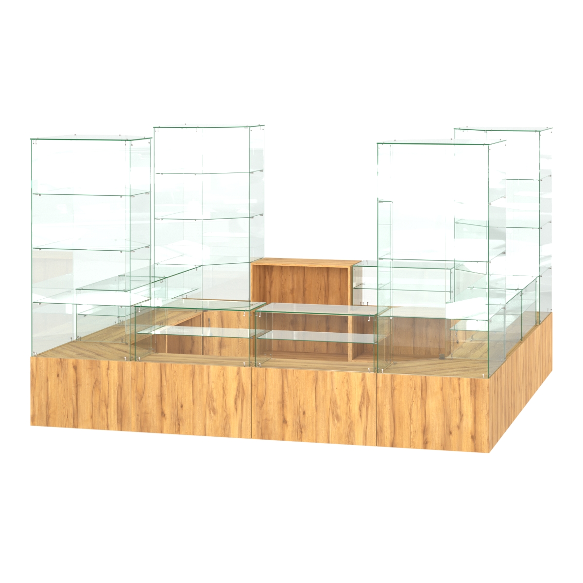 Павильон ИСТРА островной №2б (11, 35 кв.м) Дуб Золотистый