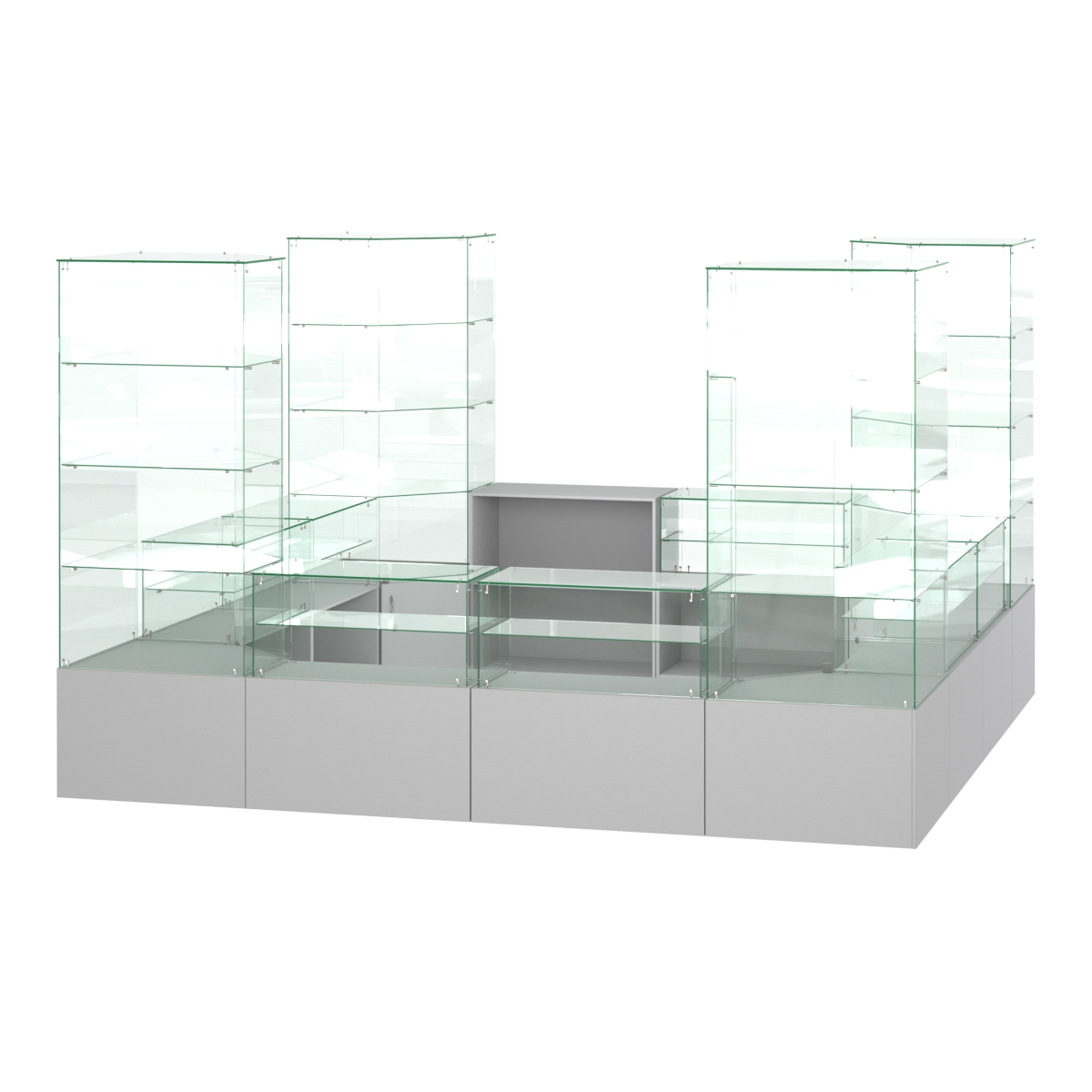 Павильон ИСТРА островной №2б (11, 35 кв.м) Серый