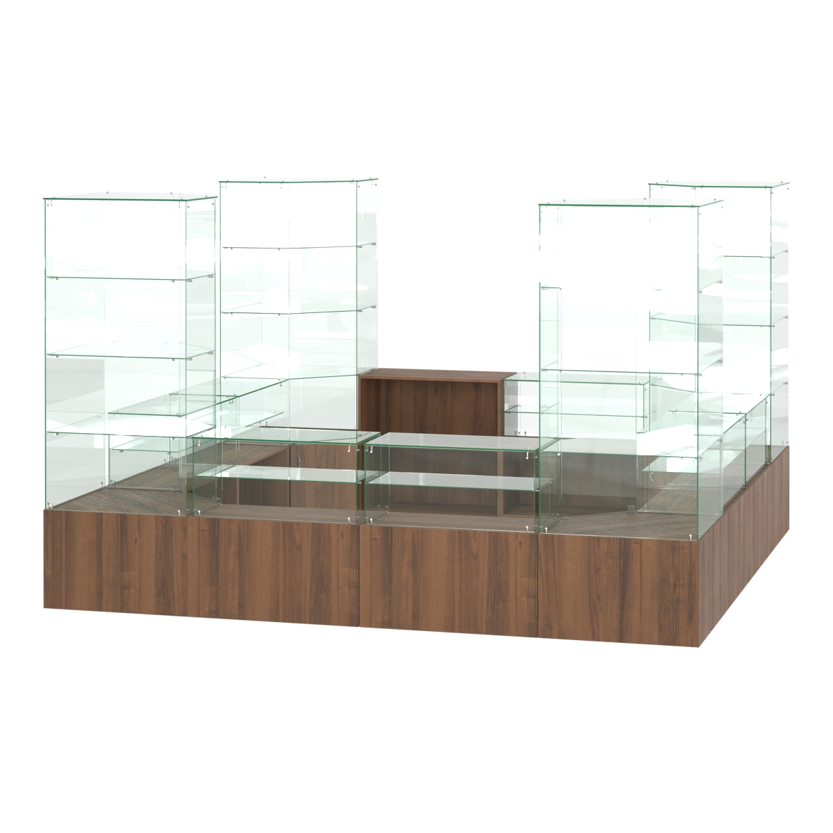 Павильон ИСТРА островной №2б (11, 35 кв.м) Орех