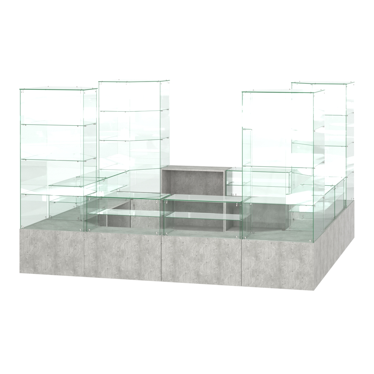 Павильон ИСТРА островной №2б (11, 35 кв.м) Метрополитан Грей