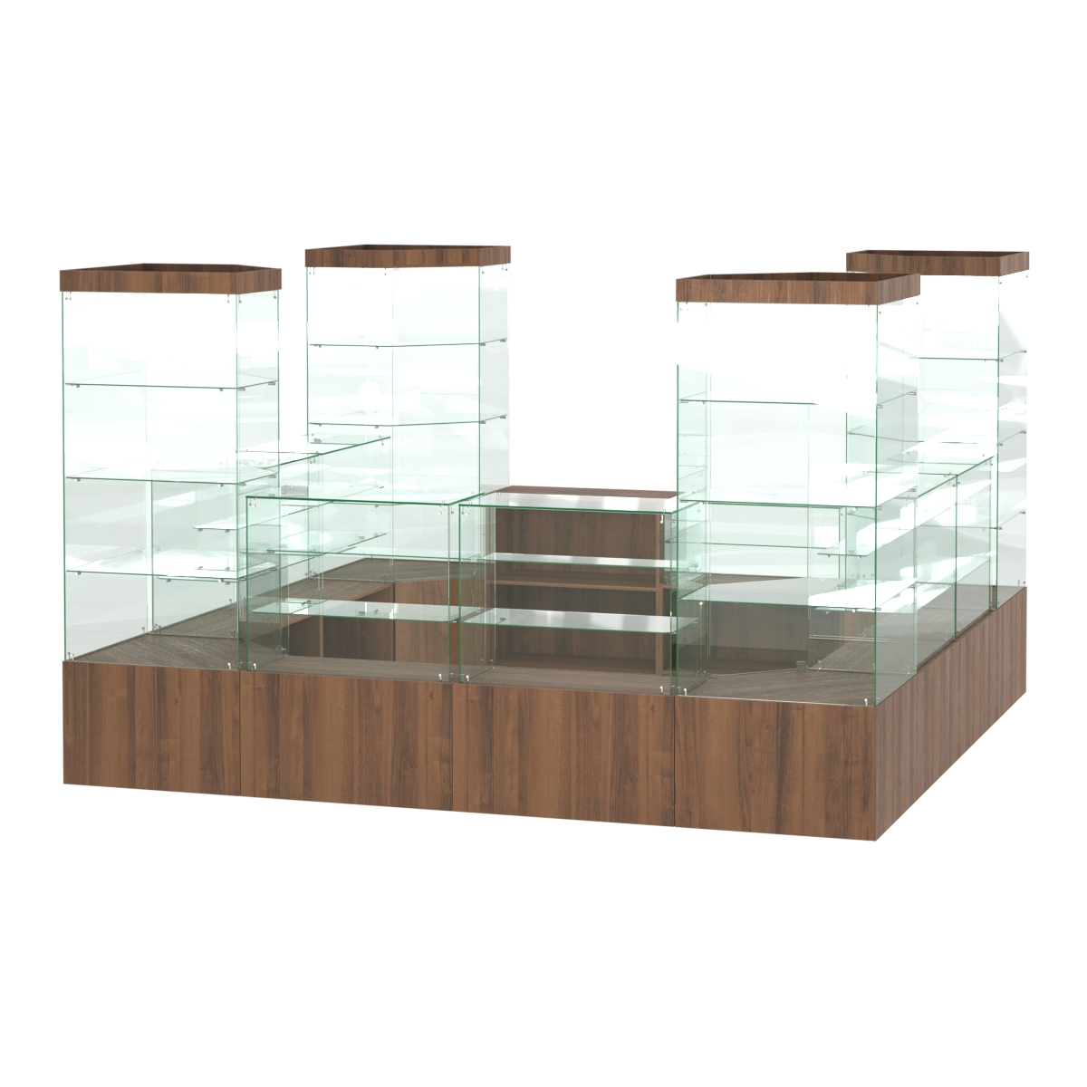 Павильон ИСТРА островной №3а (11, 35 кв.м) Орех