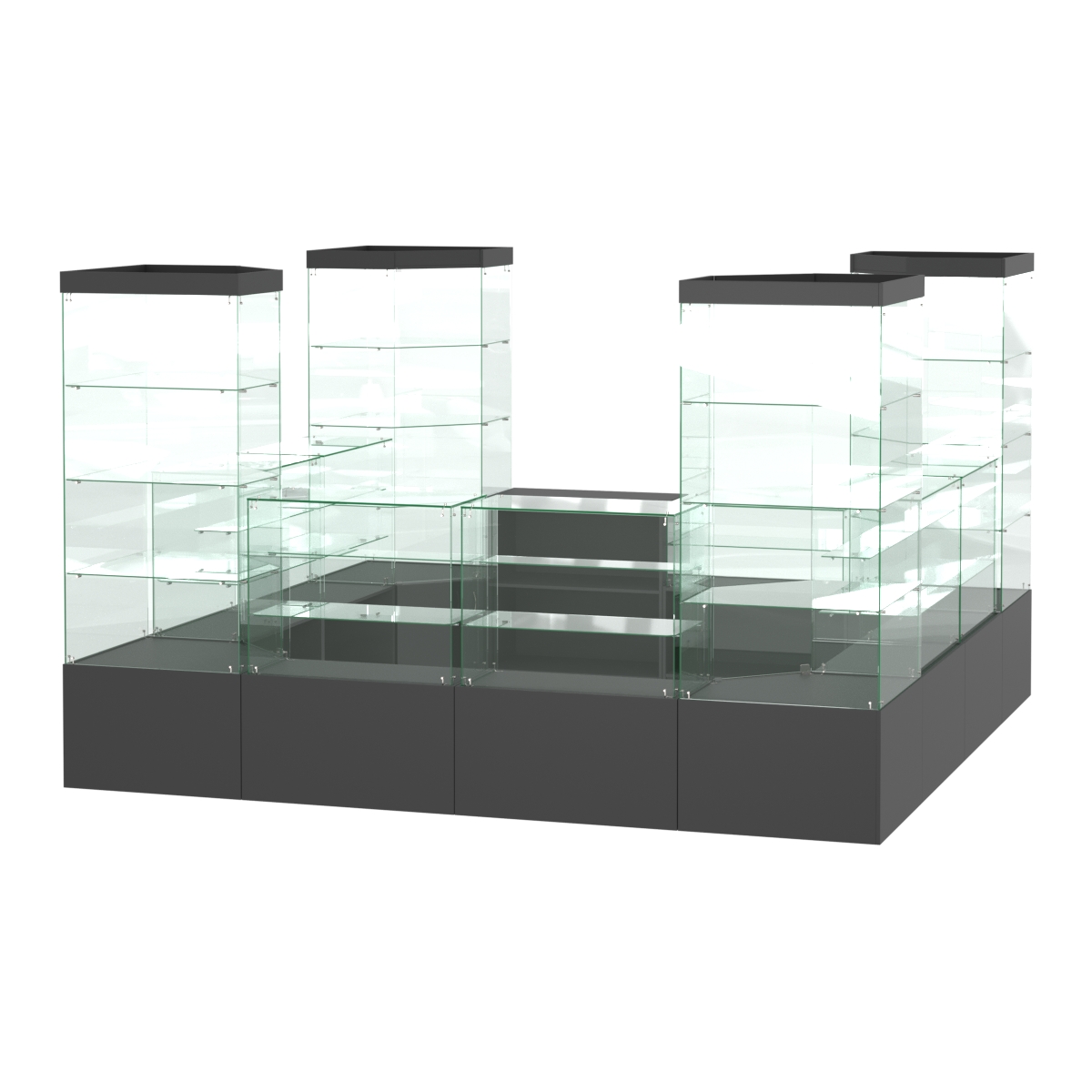 Павильон ИСТРА островной №3а (11, 35 кв.м) Черный