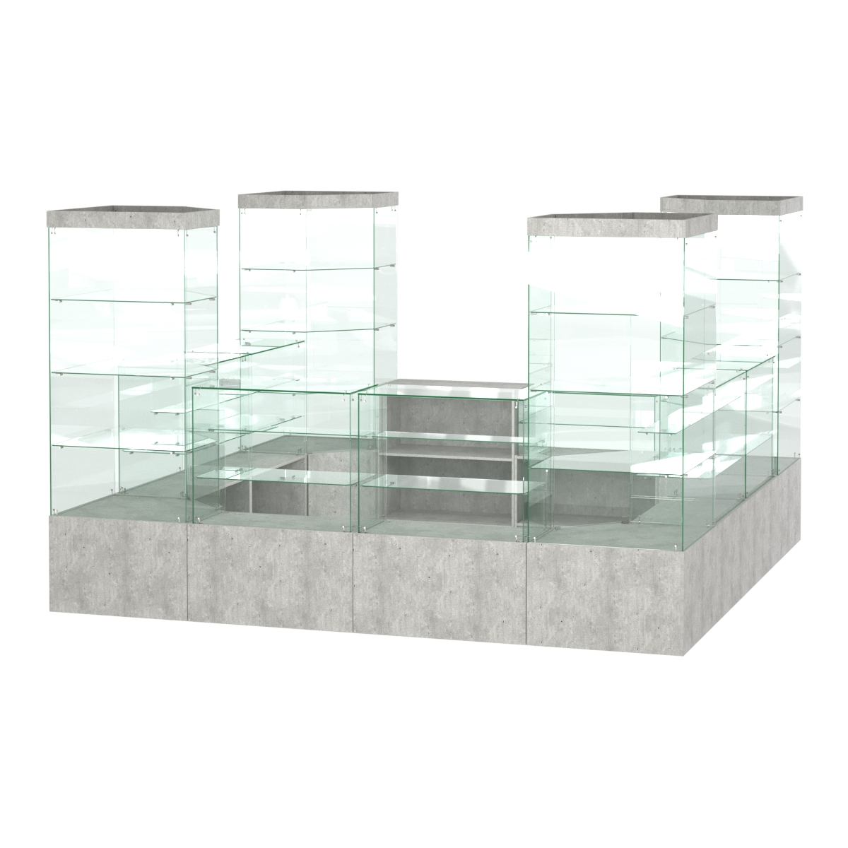 Павильон ИСТРА островной №3а (11, 35 кв.м) Метрополитан Грей