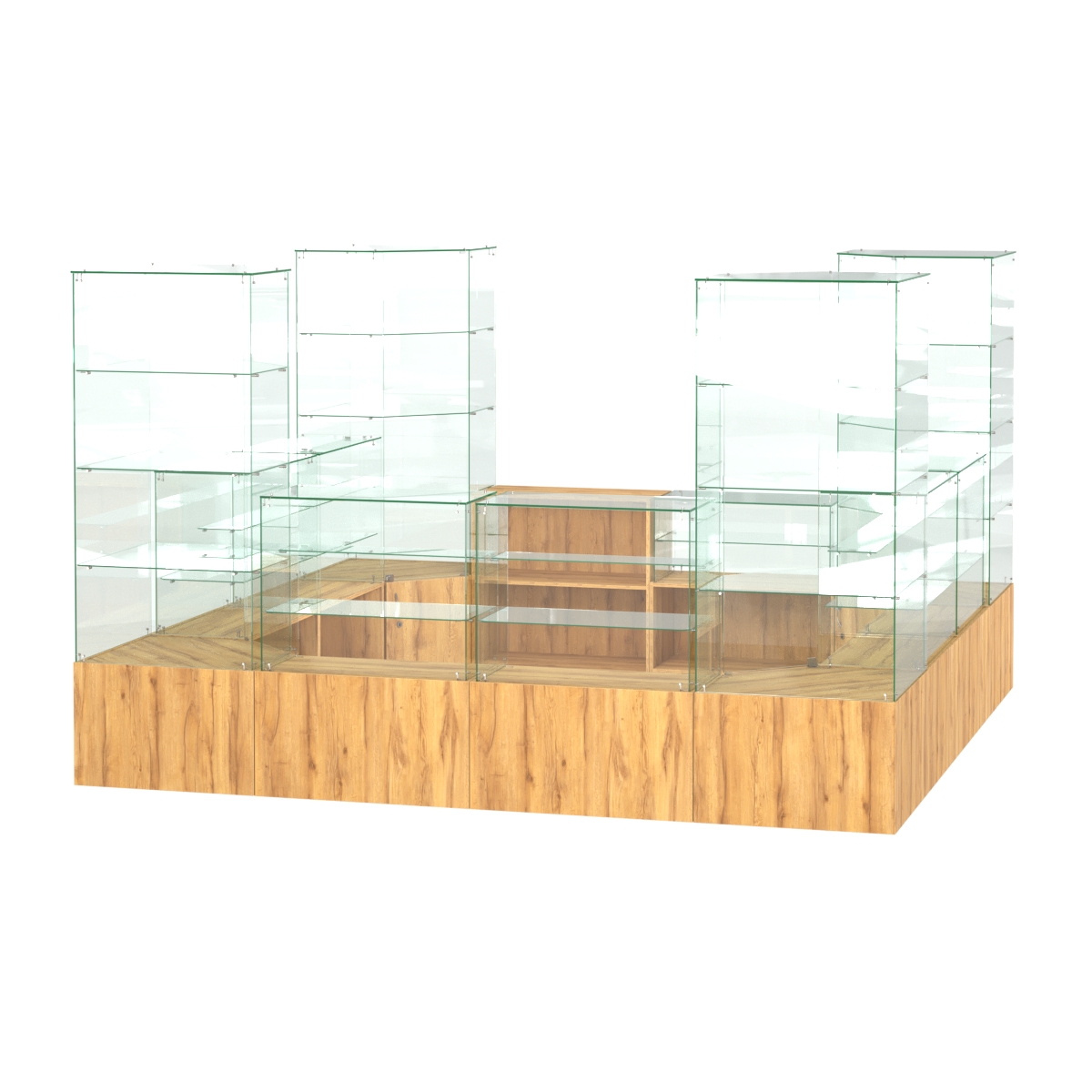 Павильон ИСТРА островной №3б (11, 35 кв.м) Дуб Золотистый