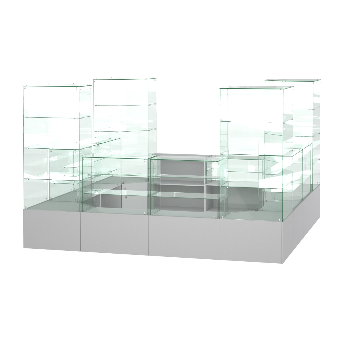 Павильон ИСТРА островной №3б (11, 35 кв.м) Серый