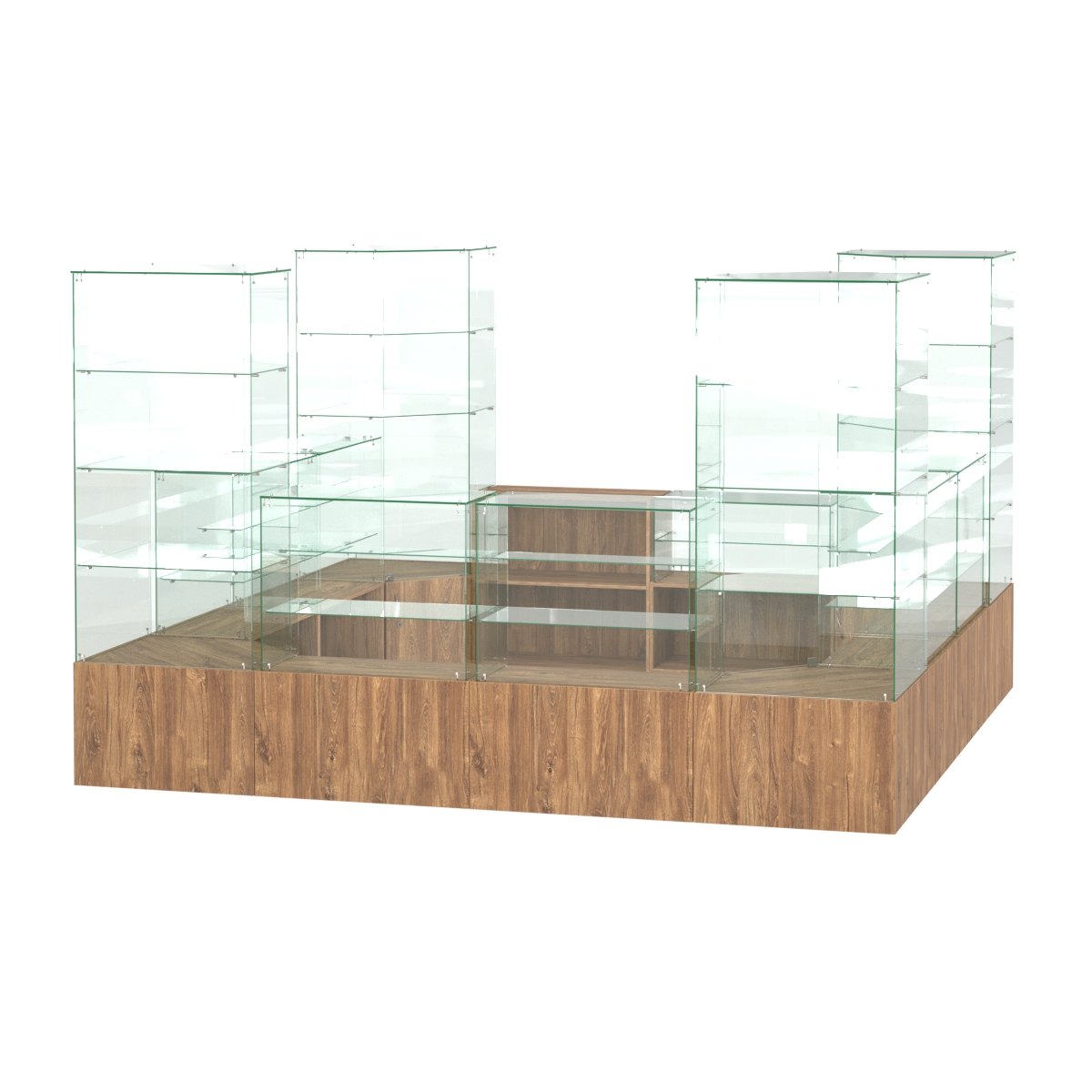 Павильон ИСТРА островной №3б (11, 35 кв.м) Дуб Канзас коричневый