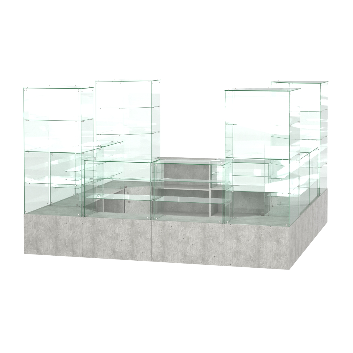 Павильон ИСТРА островной №3б (11, 35 кв.м) Метрополитан Грей