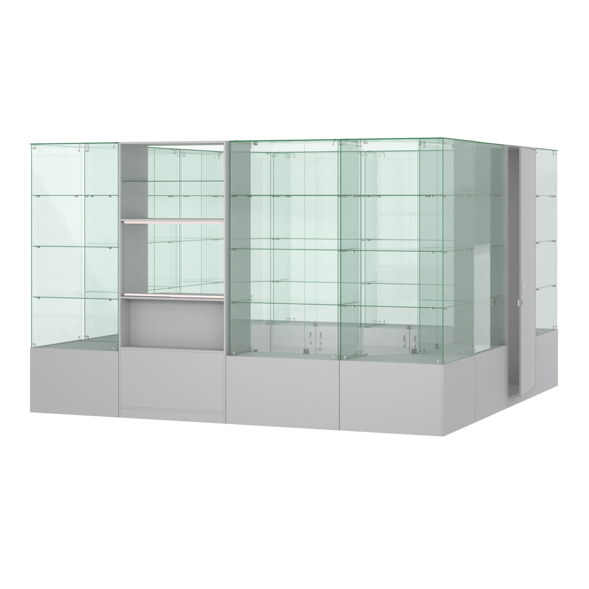 Павильон ИСТРА островной №5б (11, 35 кв.м) Серый