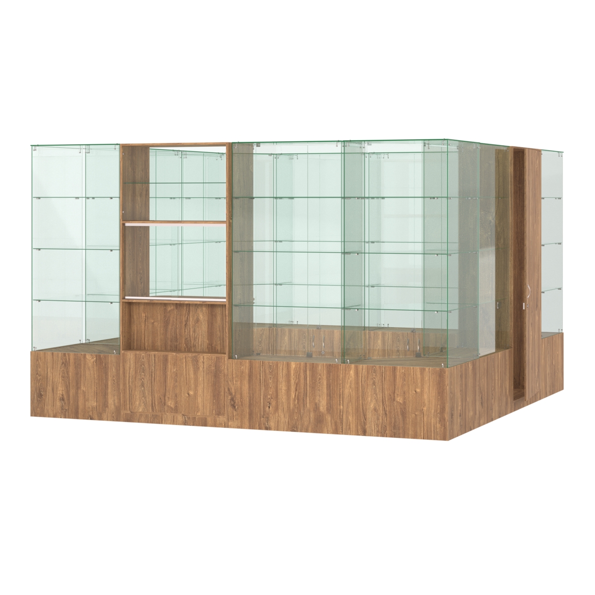 Павильон ИСТРА островной №5б (11, 35 кв.м) Дуб Канзас коричневый