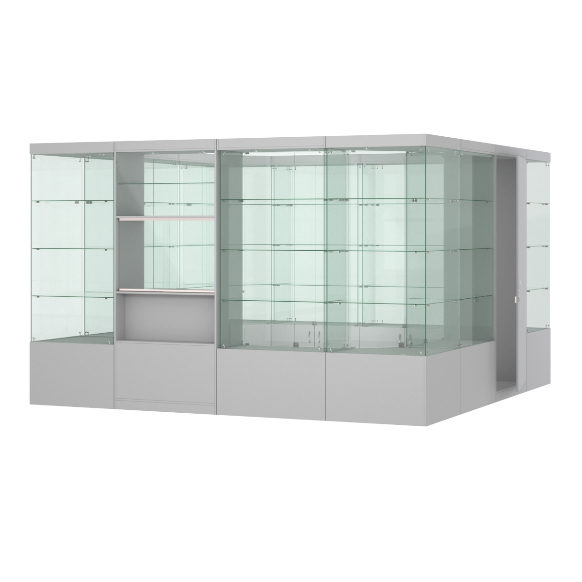 Павильон ИСТРА островной №6б (11, 35 кв.м) Серый