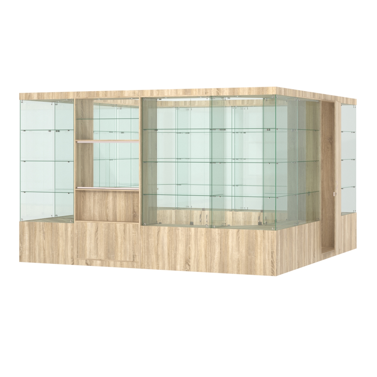 Павильон ИСТРА островной №6б (11, 35 кв.м) Дуб сонома