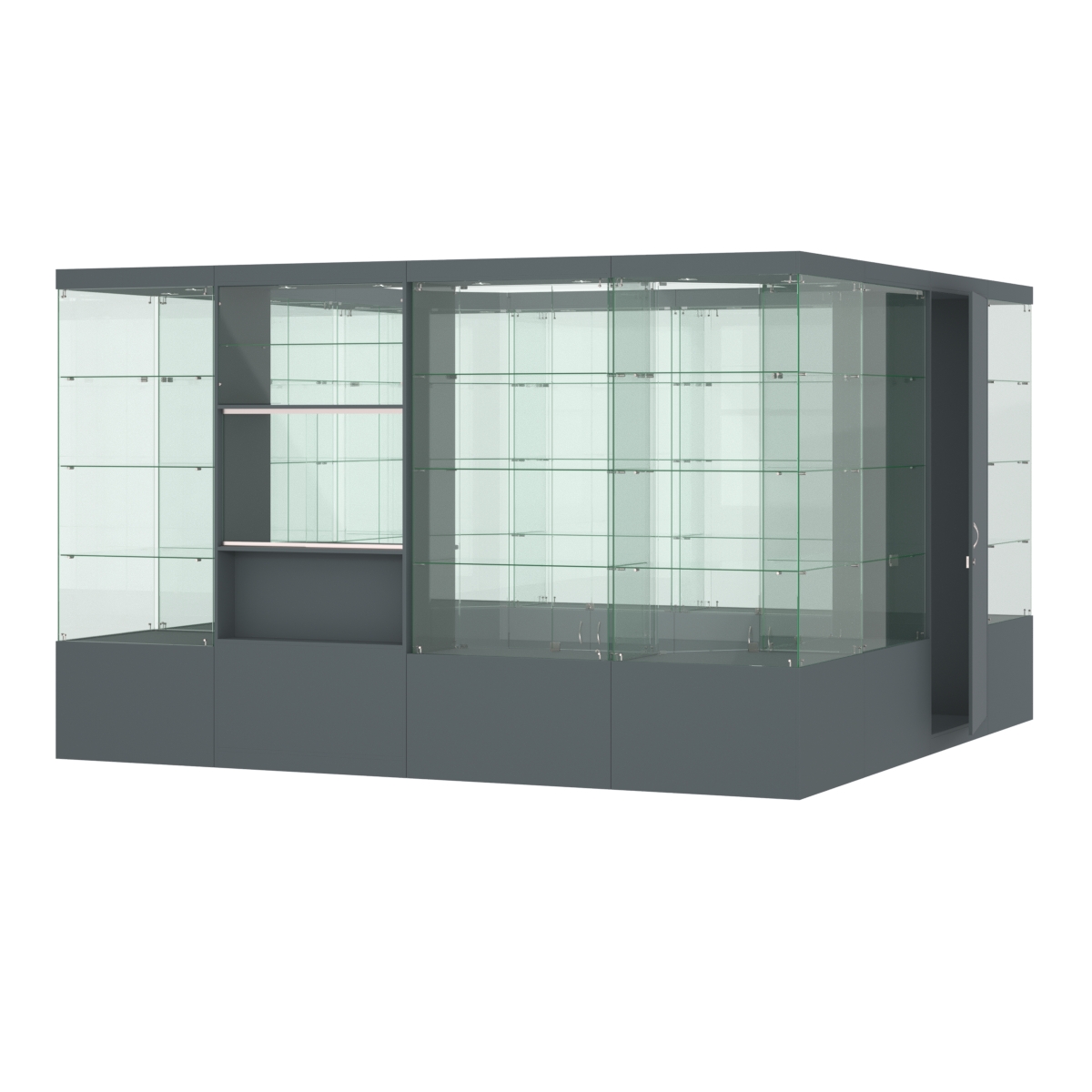 Павильон ИСТРА островной №6б (11, 35 кв.м) Темно-Серый