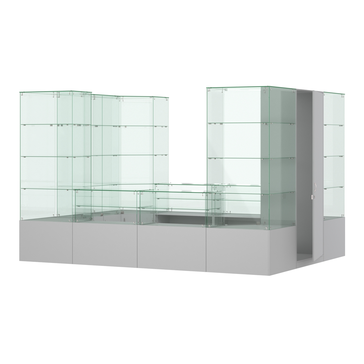 Павильон ИСТРА островной №8а (8, 32 кв.м) Серый