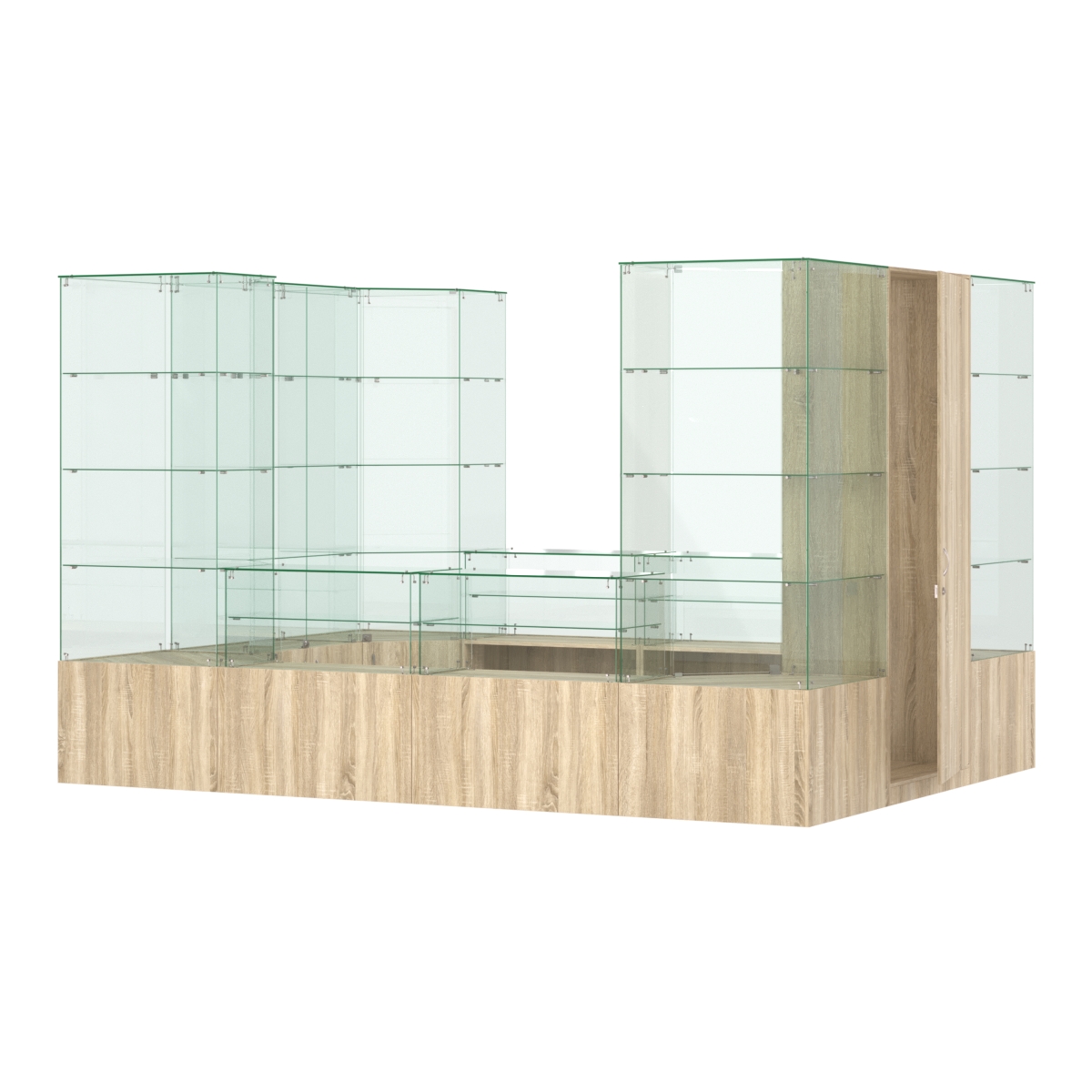 Павильон ИСТРА островной №8а (8, 32 кв.м) Дуб сонома