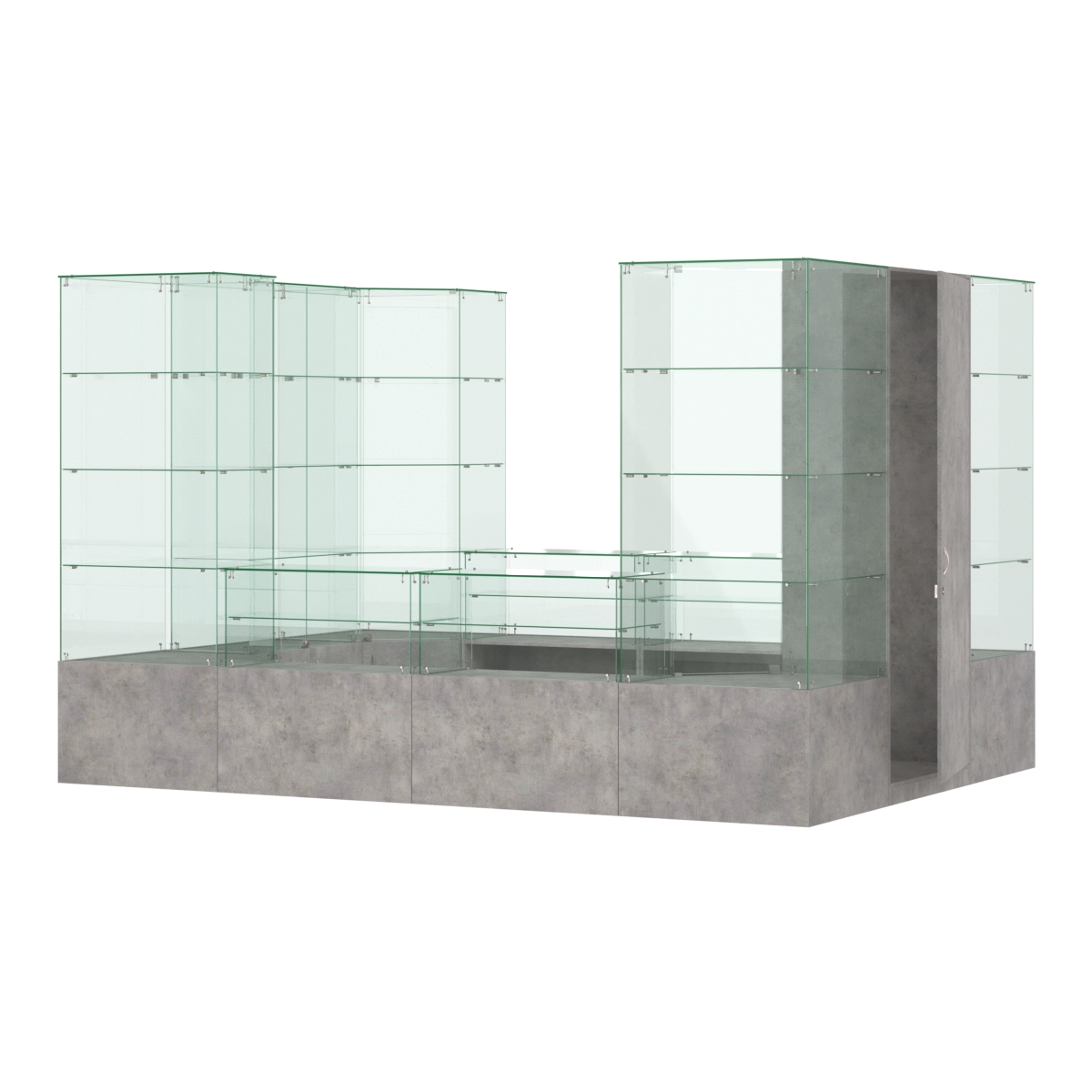 Павильон ИСТРА островной №8а (8, 32 кв.м) Бетон Чикаго светло-серый F186 ST9