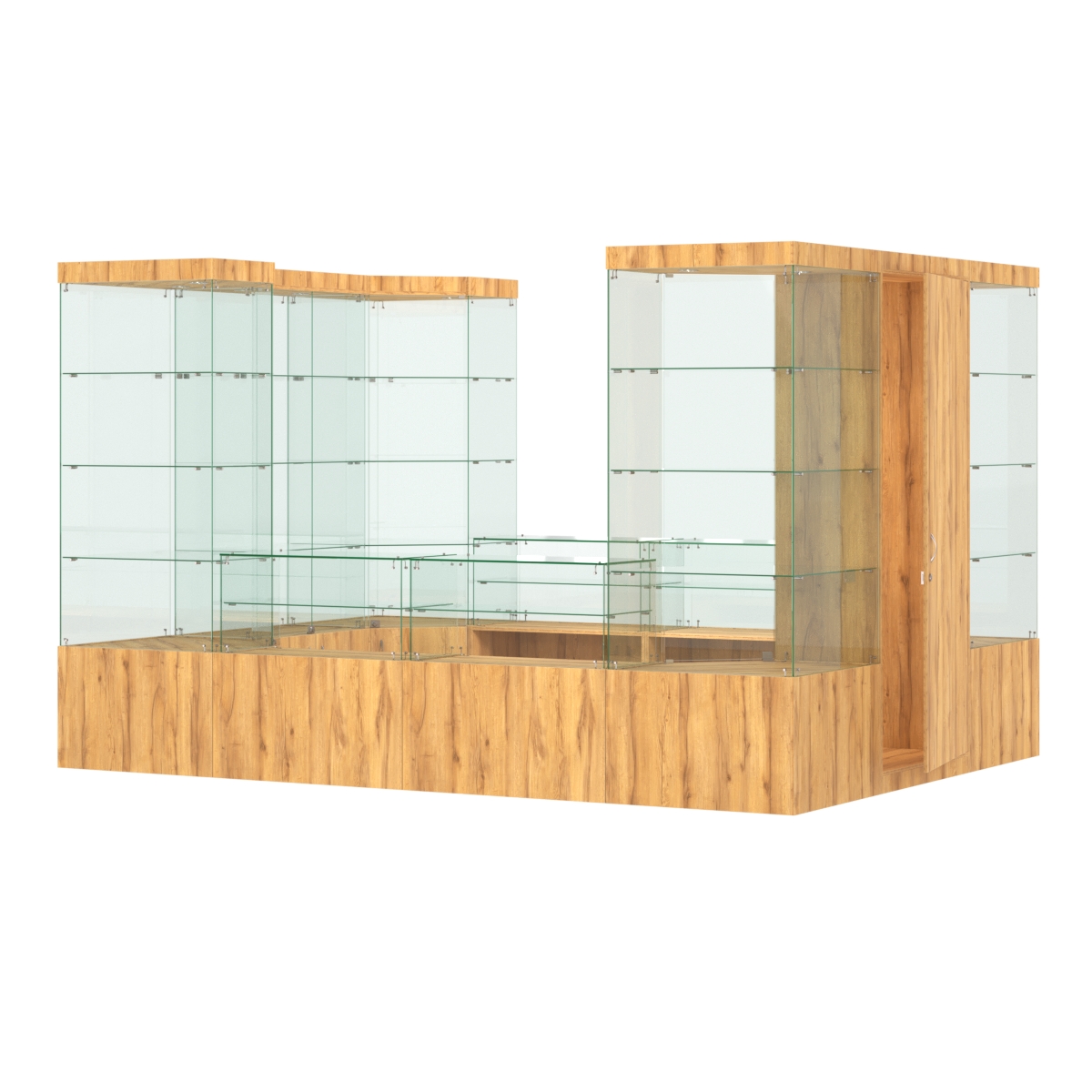 Павильон ИСТРА островной №8б (8, 32 кв.м) Дуб Золотистый