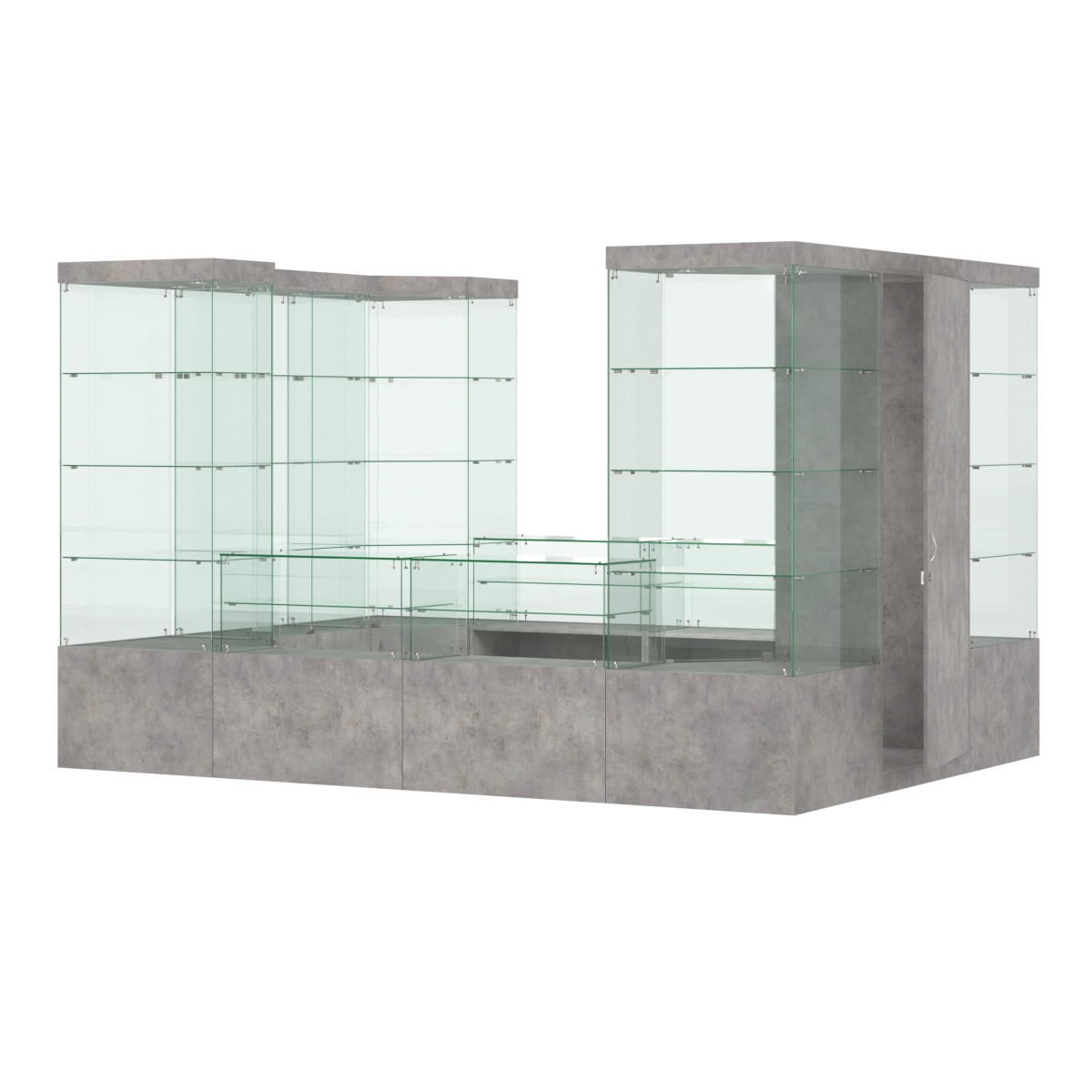 Павильон ИСТРА островной №8б (8, 32 кв.м) Бетон Чикаго светло-серый F186 ST9