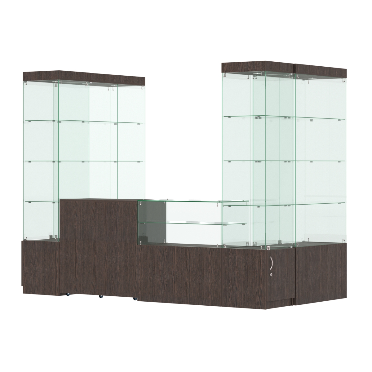 Павильон ИСТРА пристенный №7а (3, 64 кв.м) Дуб Венге