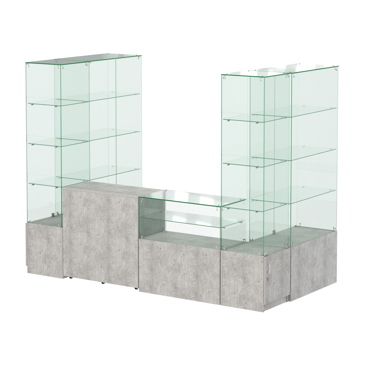 Павильон ИСТРА пристенный №7б (3, 64 кв.м) Метрополитан Грей