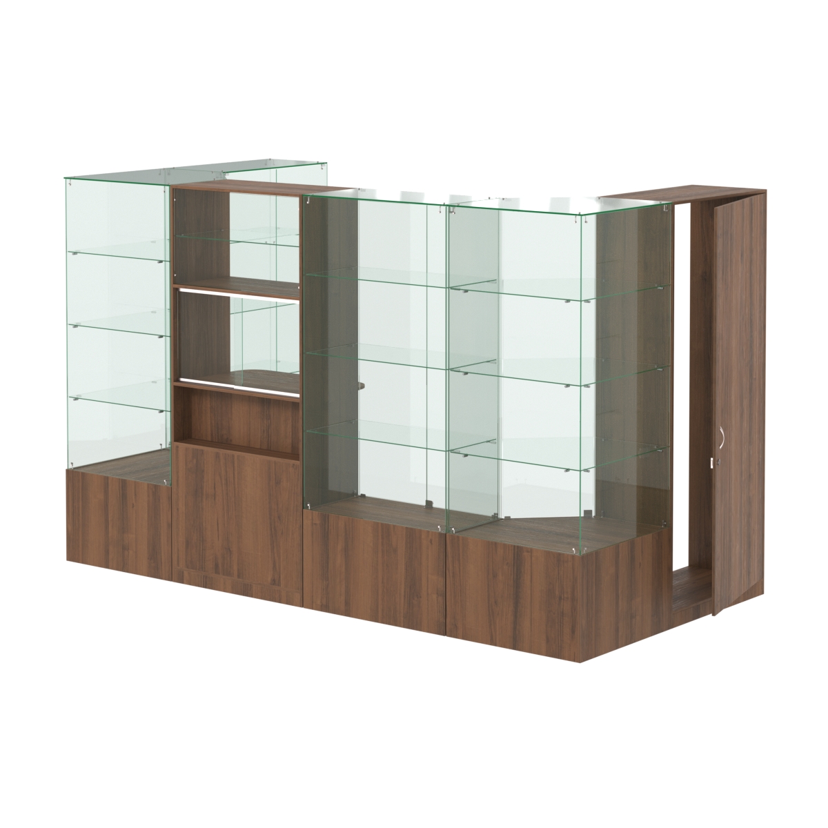 Павильон ИСТРА пристенный №1б (5, 87 кв.м) Орех