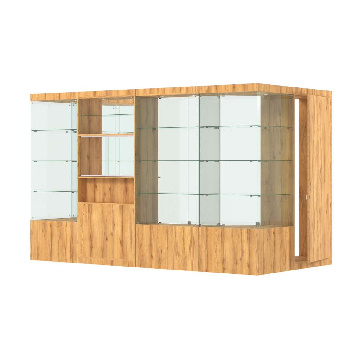 Павильон ИСТРА пристенный №1г (5, 87 кв.м) Дуб Золотистый