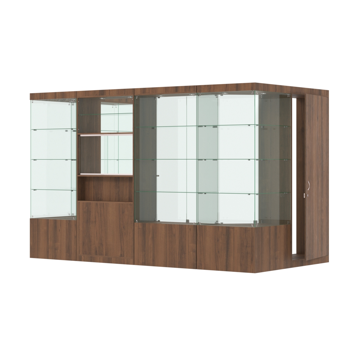 Павильон ИСТРА пристенный №1г (5, 87 кв.м) Орех