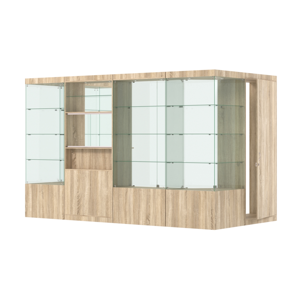 Павильон ИСТРА пристенный №1г (5, 87 кв.м) Дуб сонома